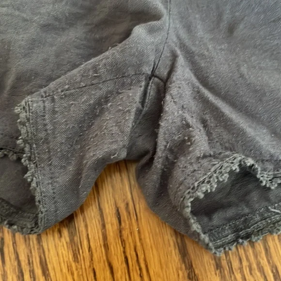 Nordstrom Grey Linen Drawstring Shorts - Picture 4 of 6